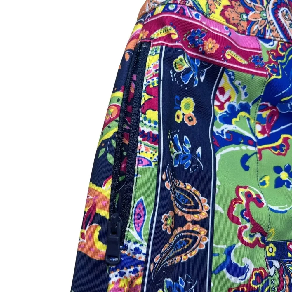 Ralph Lauren RLX Girls Performance Skort L 12 14 Tennis Golf Colorful Floral New